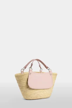 Borse^Antonio Marras Borsa di Paglia Grande Rosa