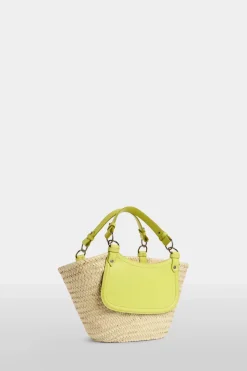 Borse^Antonio Marras Borsa di Paglia Media Gialla