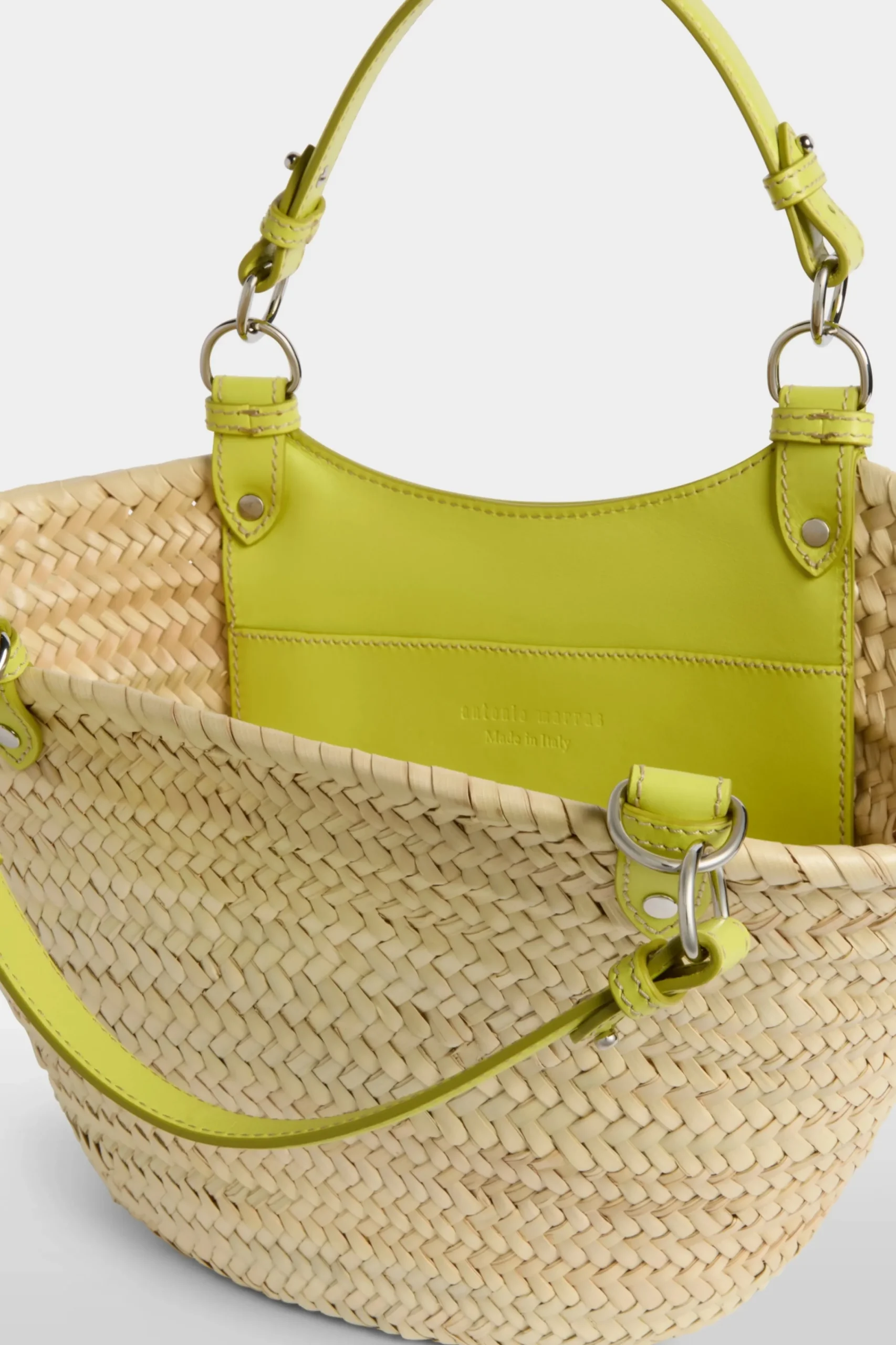 Borse^Antonio Marras Borsa di Paglia Media Gialla