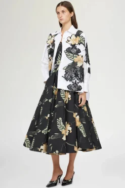 Camicie E Bluse^Antonio Marras Camicia Bianca Ibiscus Patchworks