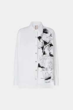 Camicie E Bluse^Antonio Marras Camicia Bianca Ricami Neri