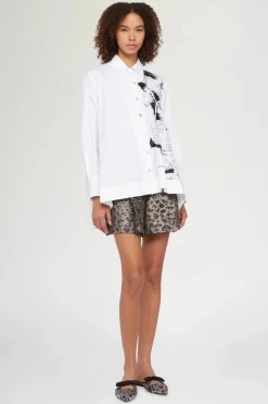 Camicie E Bluse^Antonio Marras Camicia Bianca Ricami Neri