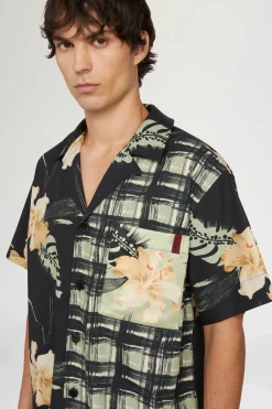 Uomo^Antonio Marras Camicia stampa Floreale e Quadri