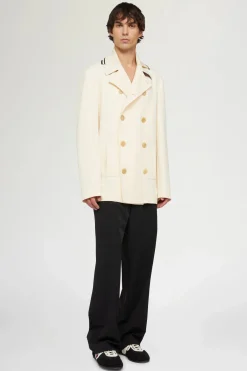 Uomo^Antonio Marras Cappotto Doppiopetto Crema