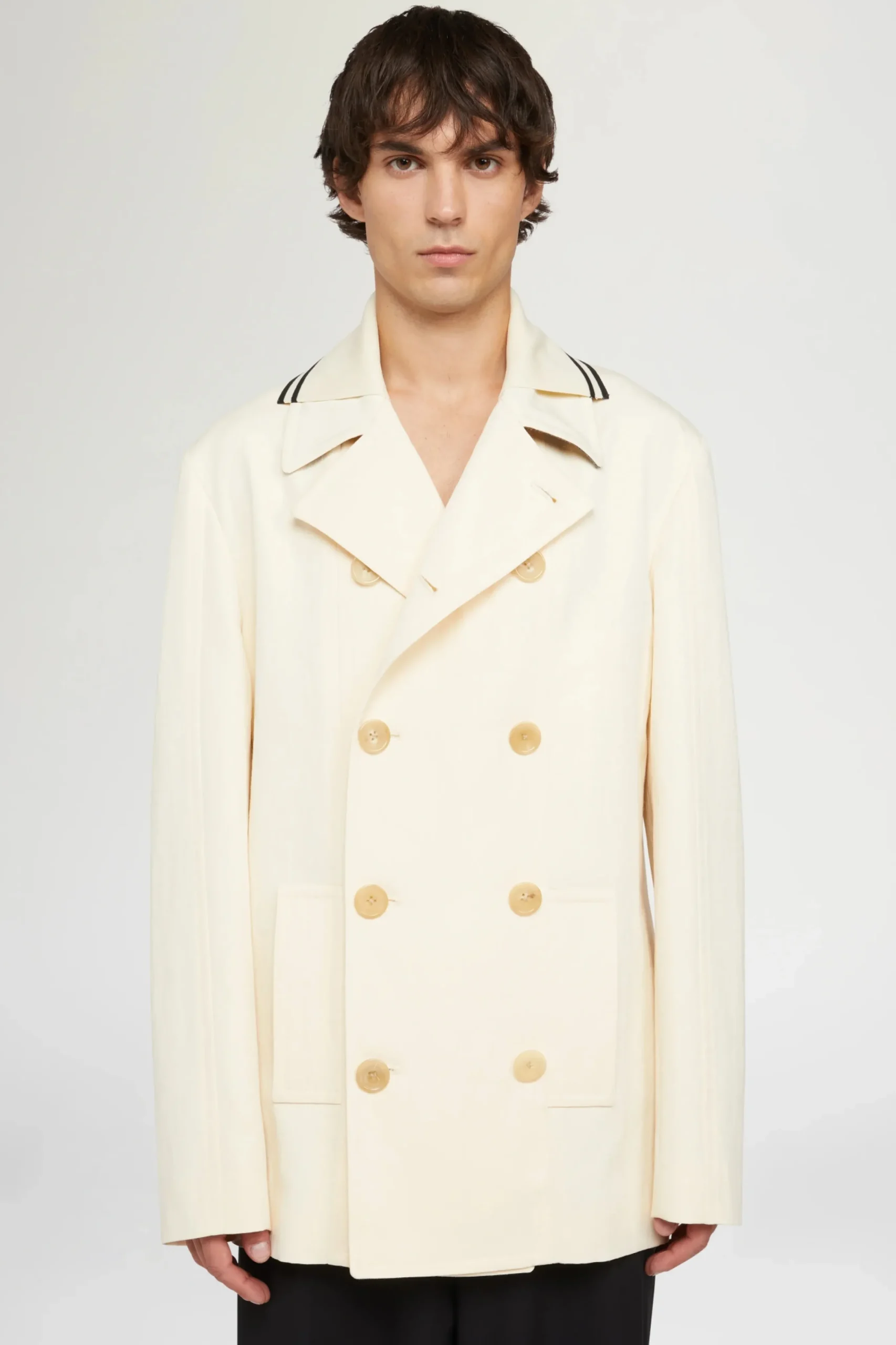Uomo^Antonio Marras Cappotto Doppiopetto Crema