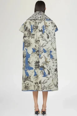 Giacche E Capispalla^Antonio Marras Cappotto in Denim Stampa Tropicale