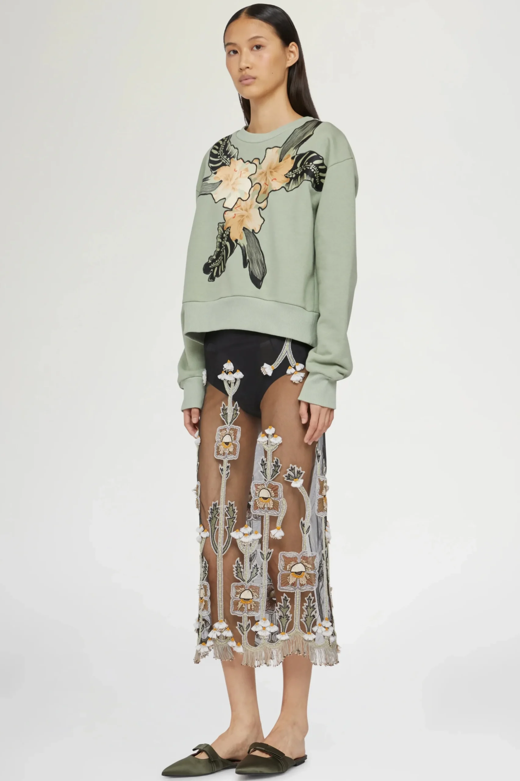 Magliette E Top^Antonio Marras Felpa Ibiscus Patchworks