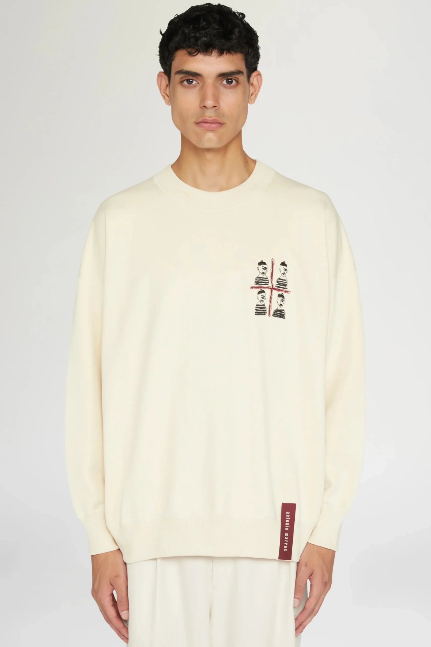 Magliette E Top|Uomo^Antonio Marras Felpa Quattro Mori