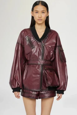 Giacche E Capispalla^Antonio Marras Giacca di Pelle Bordeaux
