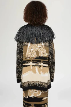 Maglieria|Giacche E Capispalla^Antonio Marras Giacca in maglia con Frange