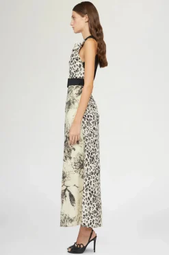 Abiti^Antonio Marras Midi Abito Stampa Tropicale & Leopardo