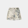Pantaloni^Antonio Marras Pantaloncini di Pelle Stampa Tropicale