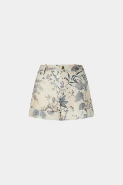 Pantaloni^Antonio Marras Pantaloncini di Pelle Stampa Tropicale