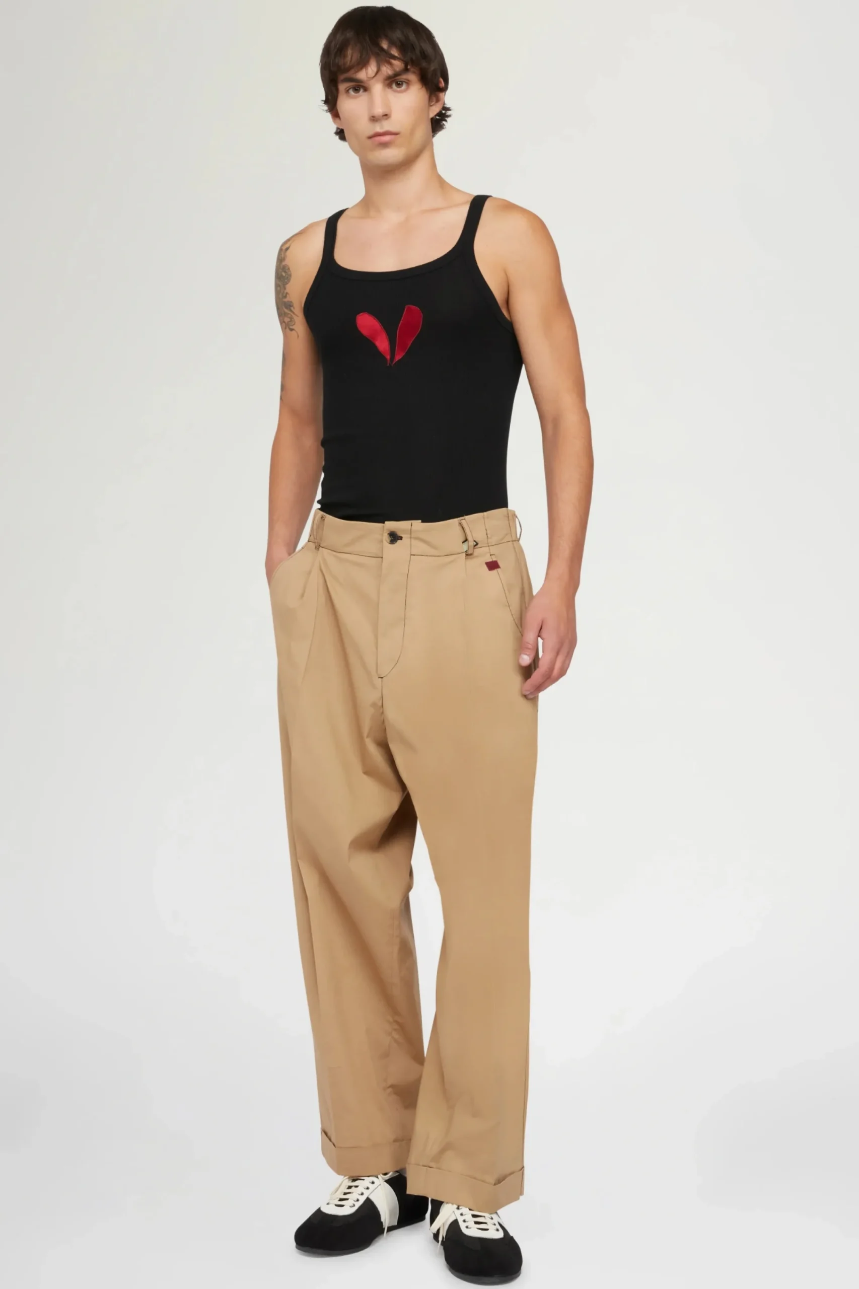 Uomo^Antonio Marras Pantaloni di Cotone Beige