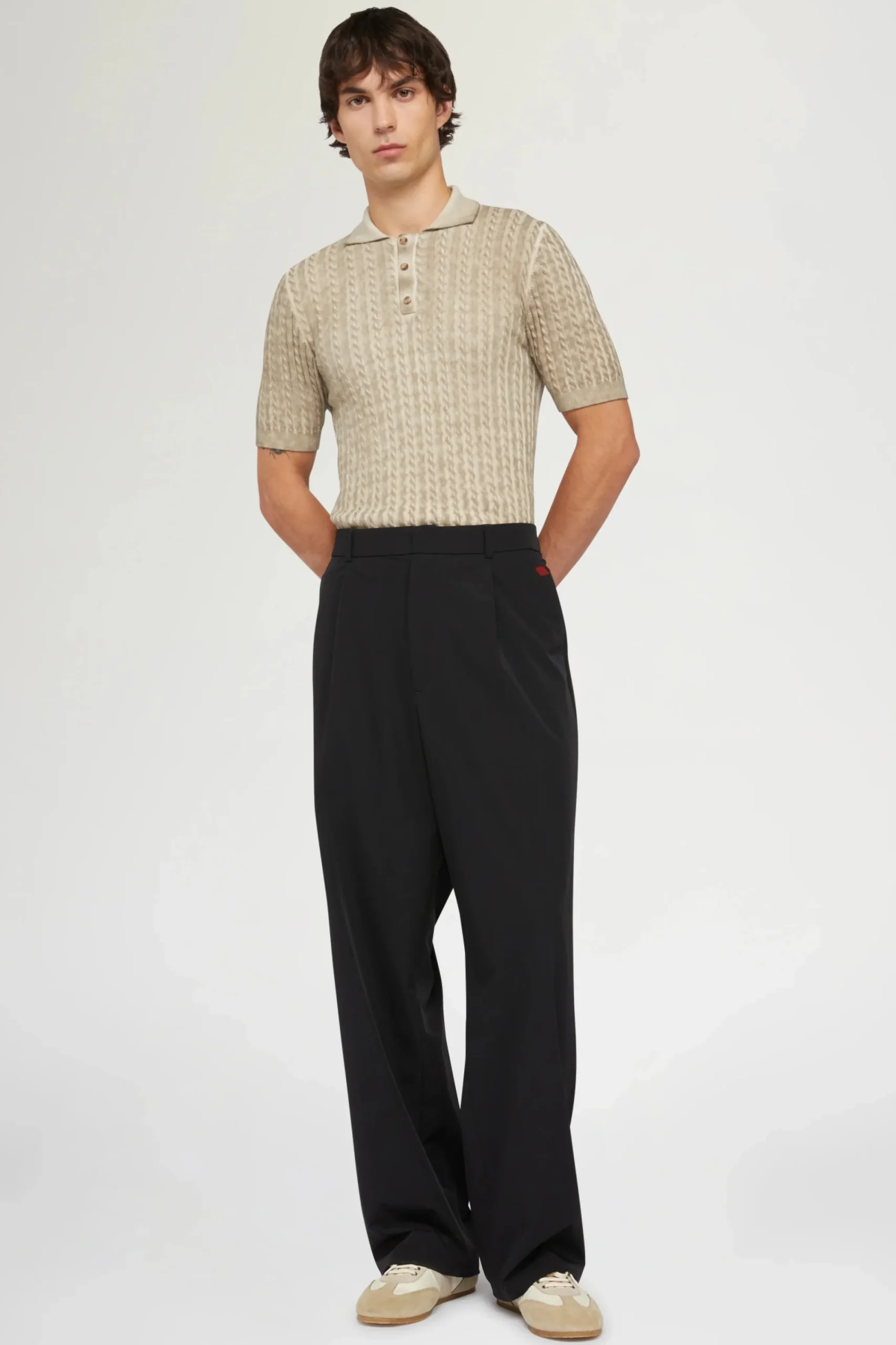 Uomo^Antonio Marras Polo in Maglia Beige