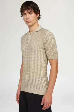 Uomo^Antonio Marras Polo in Maglia Beige