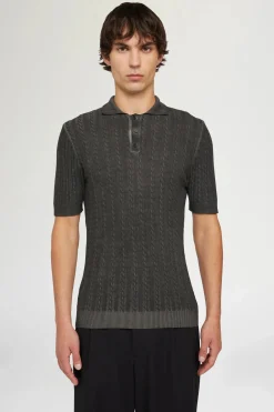 Uomo^Antonio Marras Polo in Maglia Grigia