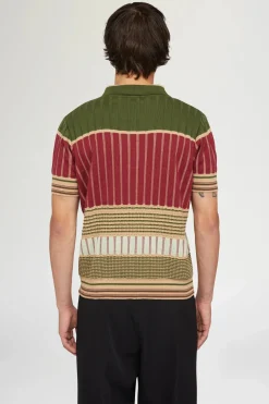 Uomo^Antonio Marras Polo in Maglia Rossa e Verde