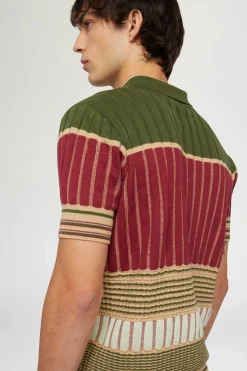 Uomo^Antonio Marras Polo in Maglia Rossa e Verde