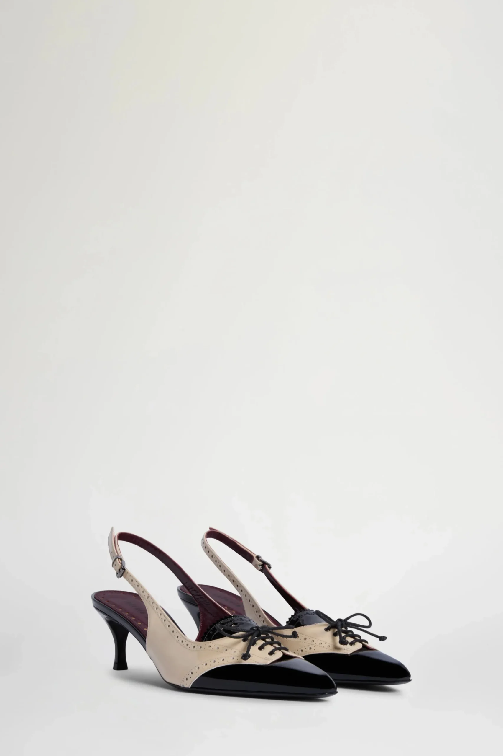 Scarpe^Antonio Marras Slingback Nere & Ecrù