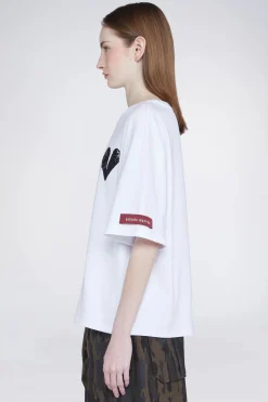 Magliette E Top^Antonio Marras T-shirt Cuore Bianca