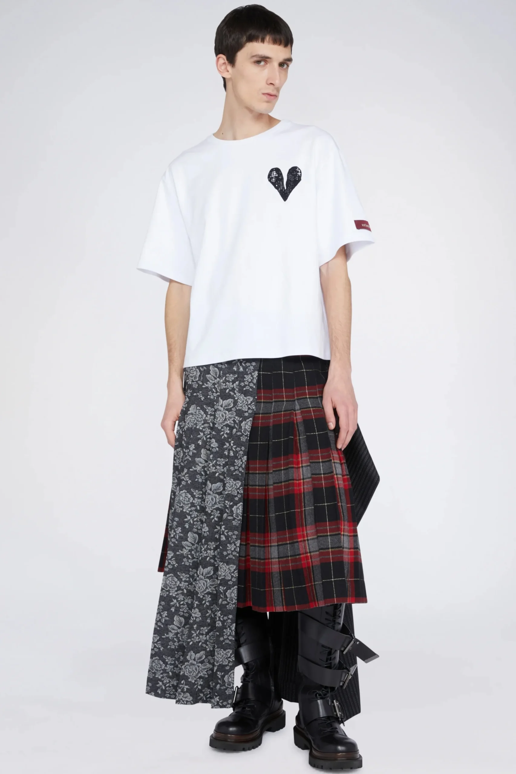 Uomo^Antonio Marras T-shirt Cuore Bianca