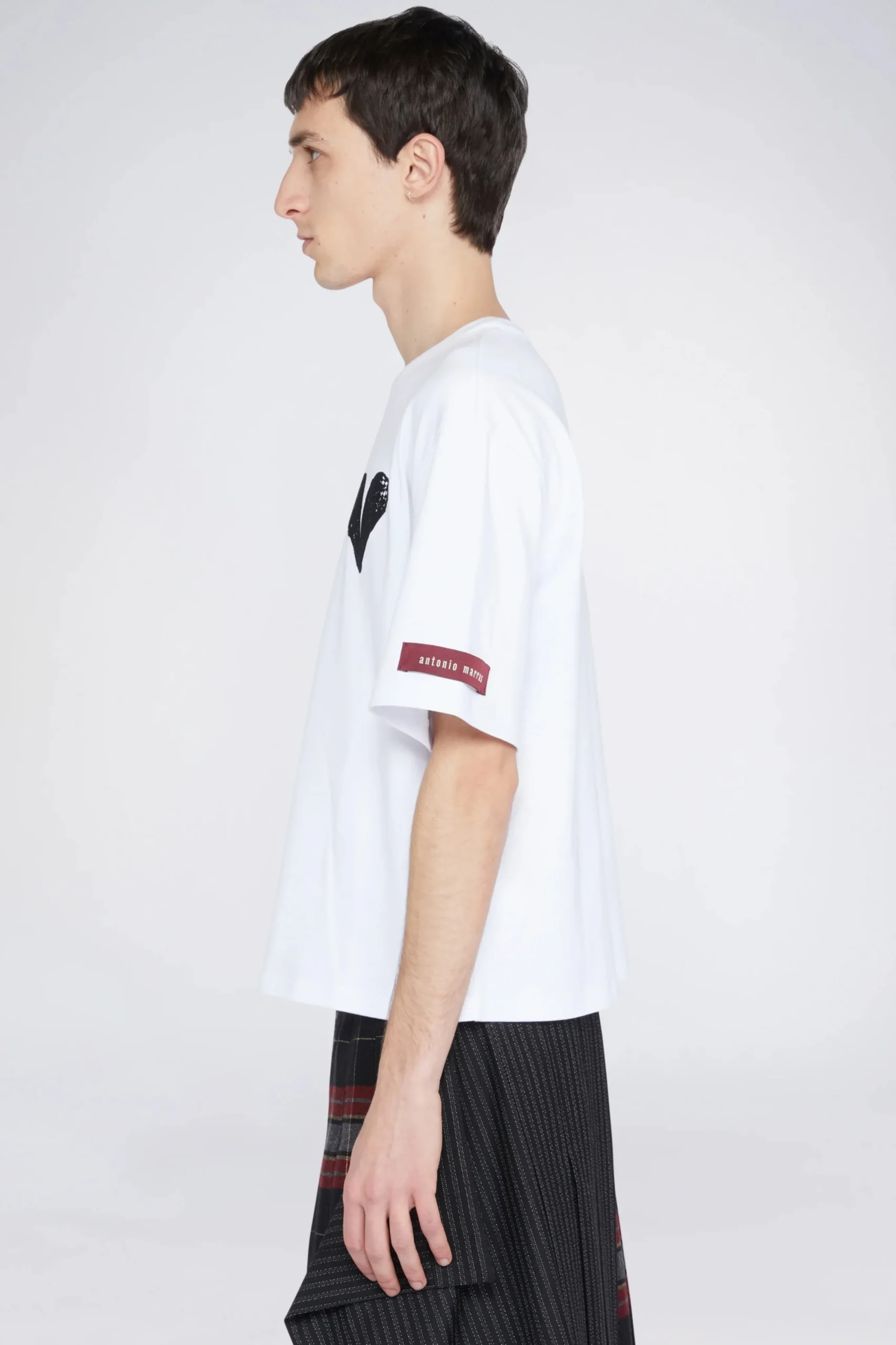 Uomo^Antonio Marras T-shirt Cuore Bianca