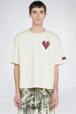Uomo^Antonio Marras T-shirt Cuore Crema