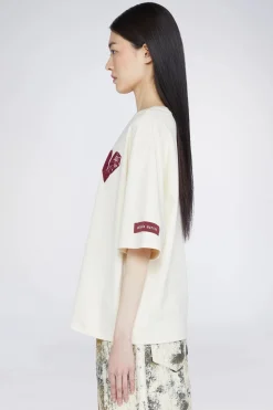 Magliette E Top^Antonio Marras T-shirt Cuore Crema