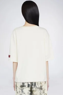 Magliette E Top^Antonio Marras T-shirt Cuore Crema