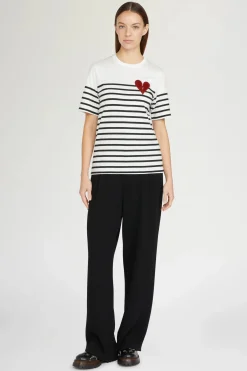 Magliette E Top^Antonio Marras T-shirt Cuore Spezzato a Righe
