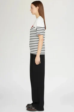 Magliette E Top^Antonio Marras T-shirt Cuore Spezzato a Righe