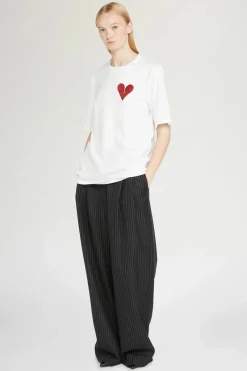Magliette E Top^Antonio Marras T-shirt Cuore Spezzato Bianca