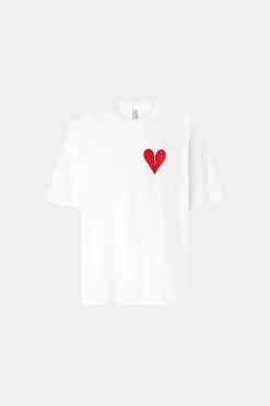 Uomo^Antonio Marras T-shirt Cuore Spezzato Bianca