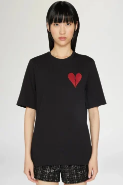 Magliette E Top|Uomo^Antonio Marras T-shirt Cuore Spezzato Nera