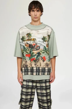 Uomo^Antonio Marras T-shirt in Cotone Verde