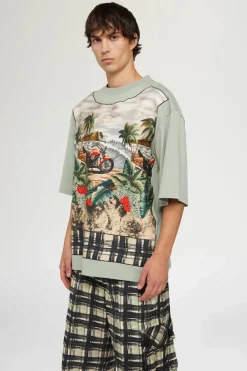 Uomo^Antonio Marras T-shirt in Cotone Verde