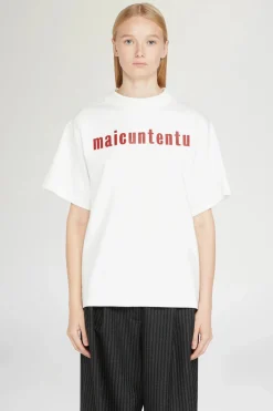 Magliette E Top^Antonio Marras T-shirt Maicuntentu Bianca