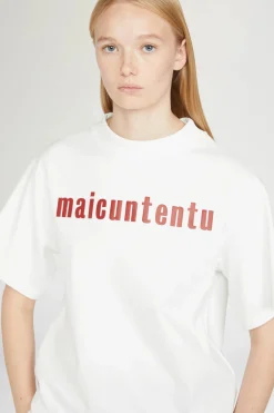 Magliette E Top^Antonio Marras T-shirt Maicuntentu Bianca